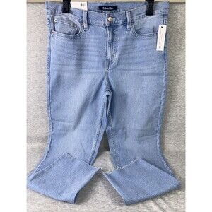 Calvin Klein Women's Vintage Straight Jeans Lapis Size 10 /Lapis Color